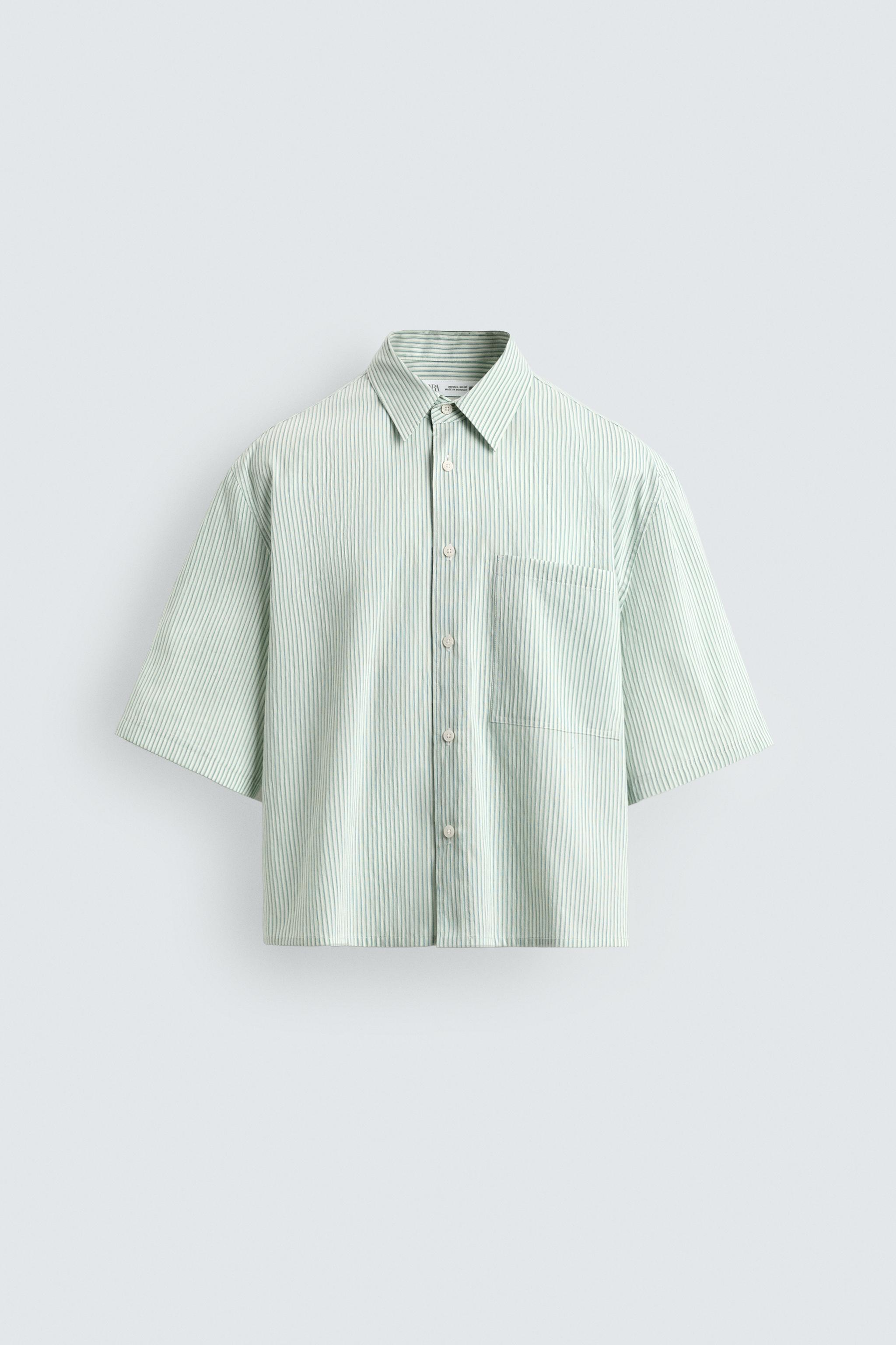 PLAID CROPPED FIT SHIRT